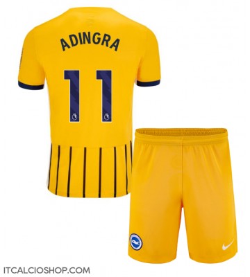 Brighton Simon Adingra #11 Seconda Maglia Bambino 2024-25 Manica Corta (+ Pantaloni corti)
